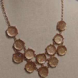 Stunning rose gold statement necklace